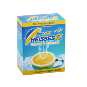 Packung mit Vitamin C Granulat