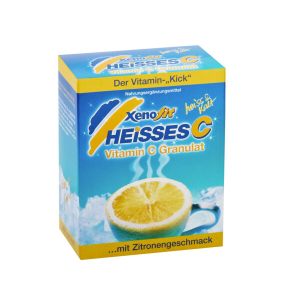 Packung mit Vitamin C Granulat