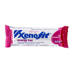 Energieriegel der Marke Xenofit in Cranberry-Geschmack
