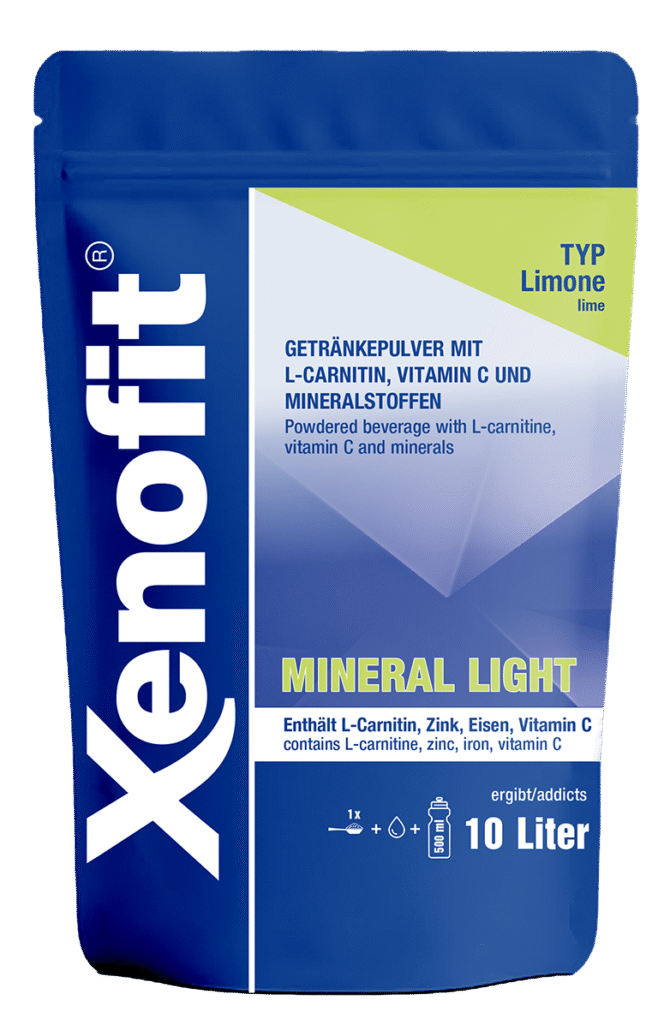 Verpackung von Xenofit Mineral Light Getränkepulver